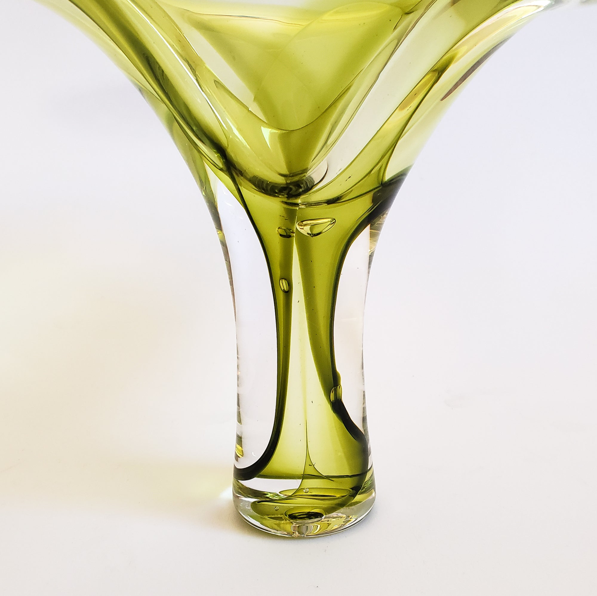 Open Optic Twist Bowl - Olive