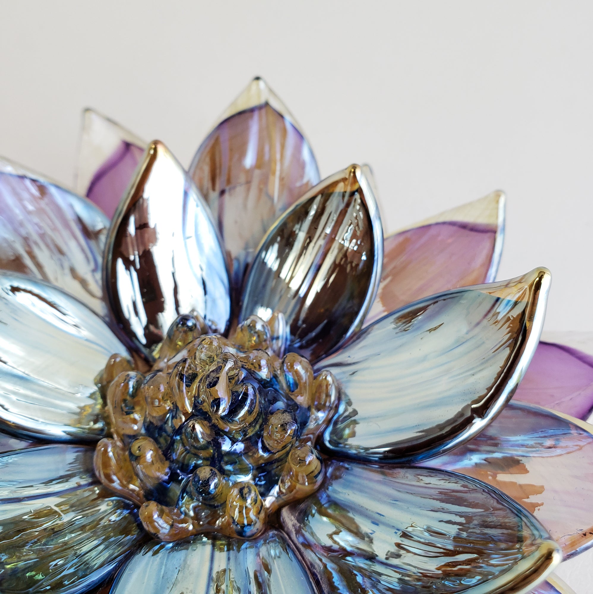 Iridescent Blue & Violet Lotus Flower