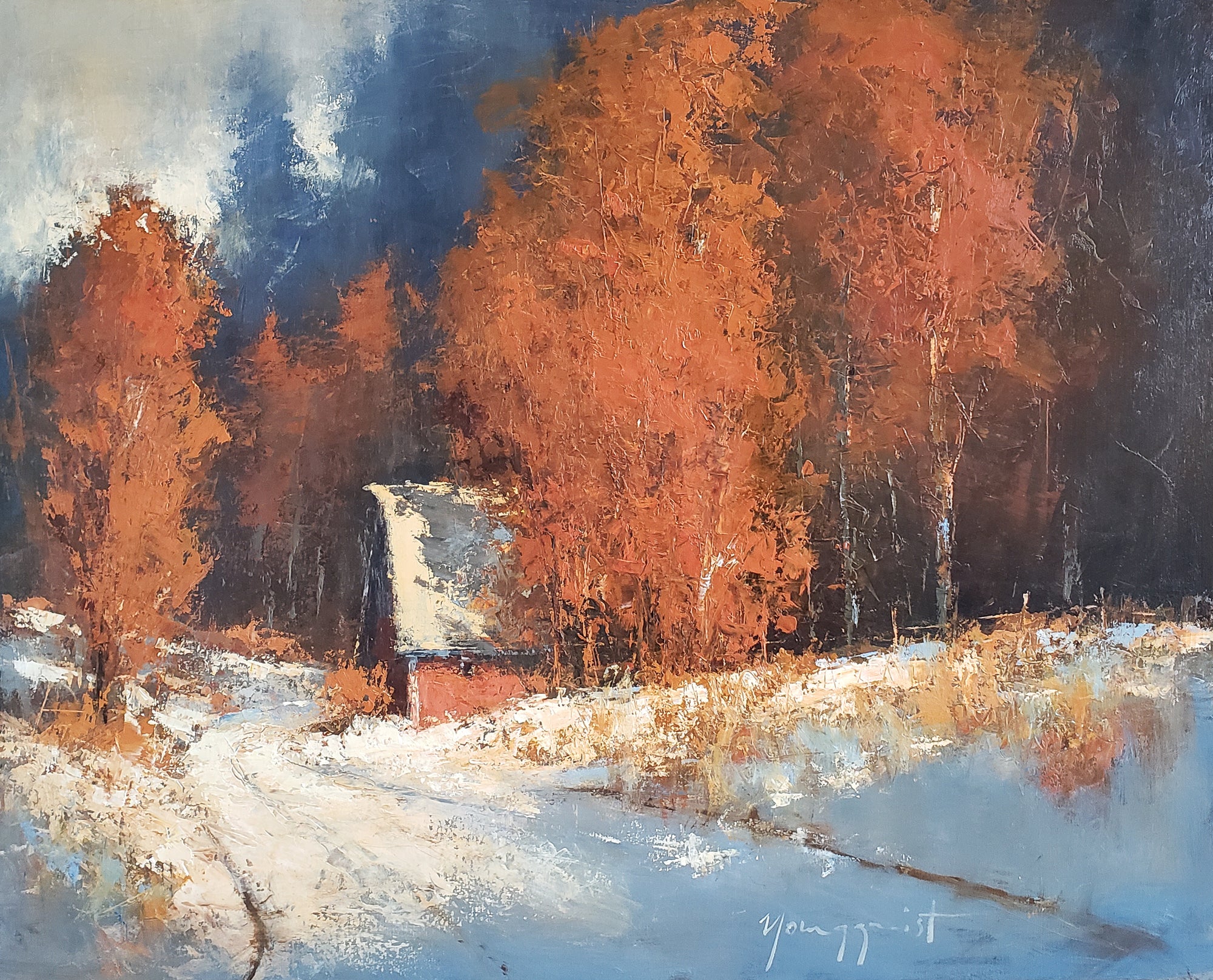 Baker Road in Winter - The Allison Passageways Collection