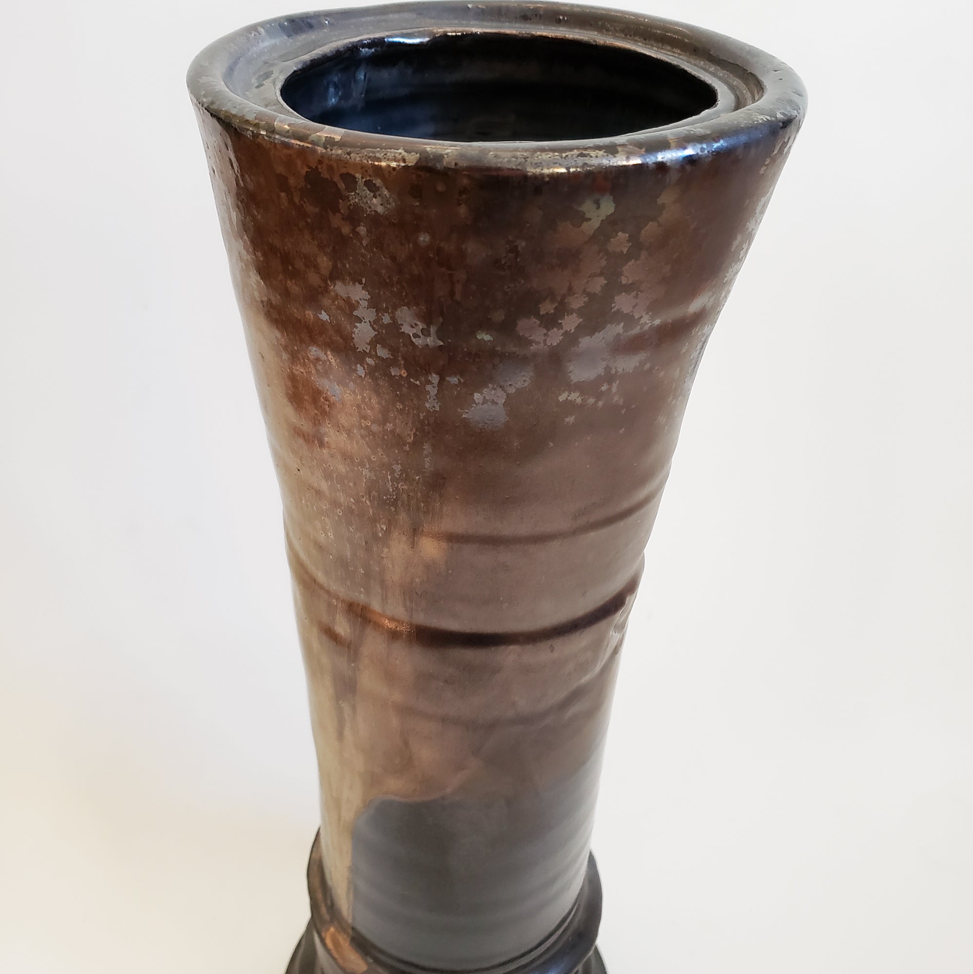 Black & Gold Cylinder Vase