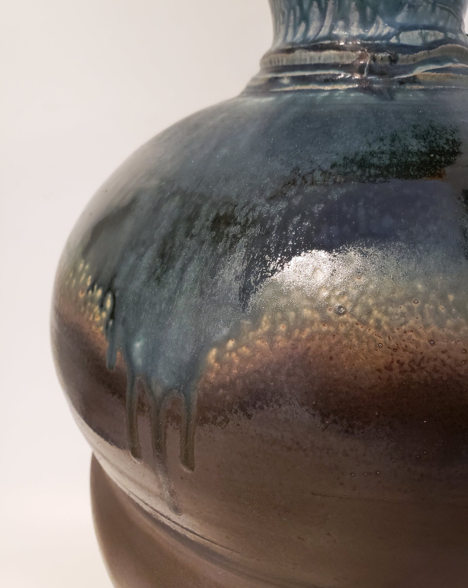 Large Wood-Fired Jar- Multiple Glazes